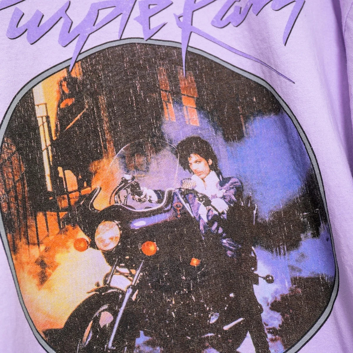 Kuakuayu HJN Purple Rain Vintage Graphic Tee Female Short Sleeve Purple Chic Printed Tops Summer Cotton Loose Casual Music T Shirt