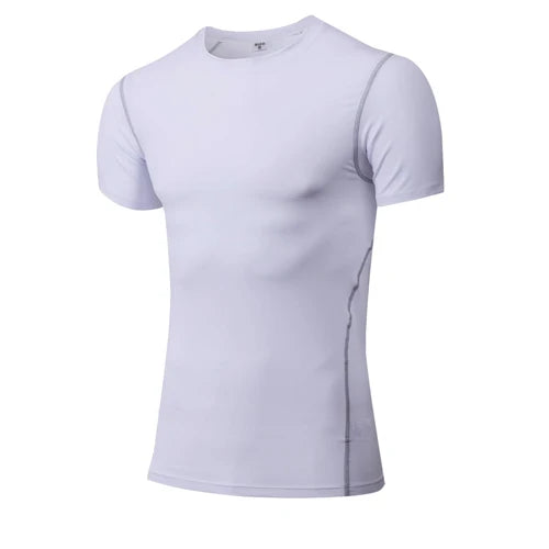 Quick Dry Sport Shirt Men Running Fitness Soccer Basketball Jersey Gym Shirt man Sportswear Compress Tights man's t-shirt