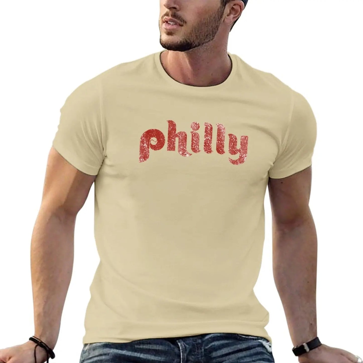 New Philly Phillies T-Shirt sweat shirts Aesthetic clothing boys t shirts mens plain t shirts