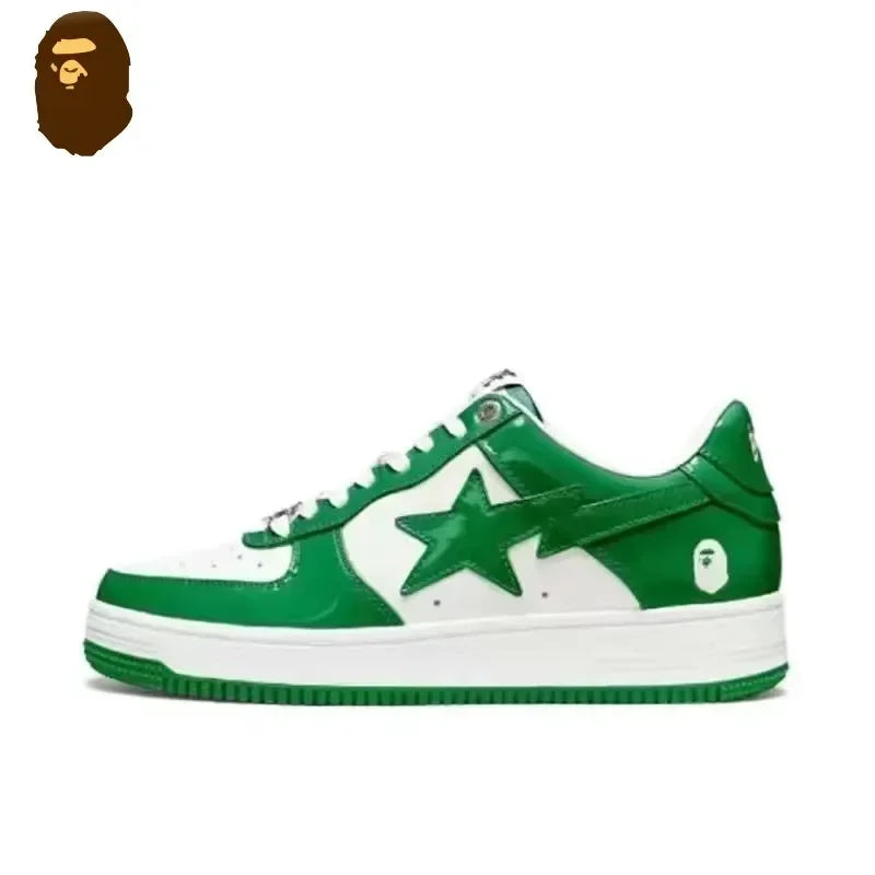 2025 A BATHING APE Men and Women Vibe BapeGoose Sports Sneakers Unisex Air None-Slip Breathable Bapesta Low Outdoor Walking Shoes