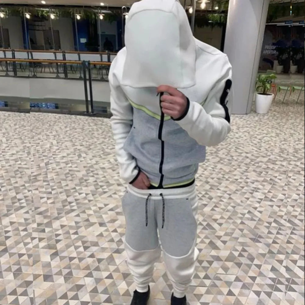 2024 Tracksuits Sports Suit Men's Hoodie Fashion Casual Sports Zipper Jacket Jacket Trousers Suitpant Sets Men New in Men's Sets