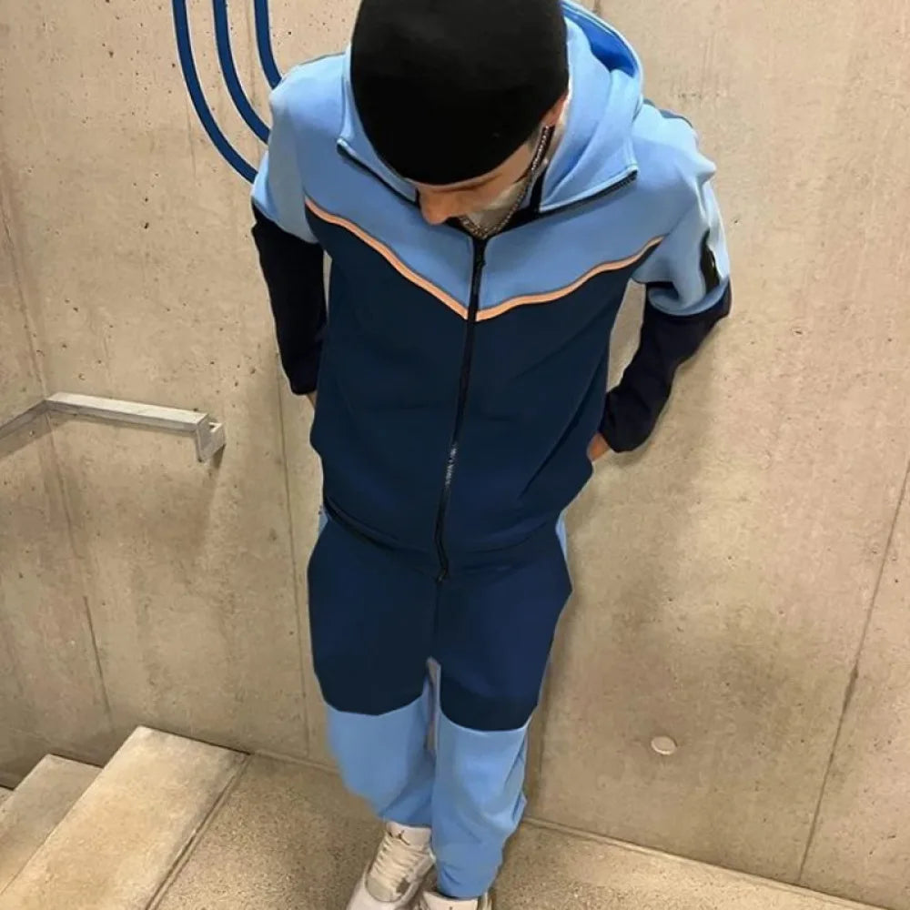 2024 Tracksuits Sports Suit Men's Hoodie Fashion Casual Sports Zipper Jacket Jacket Trousers Suitpant Sets Men New in Men's Sets