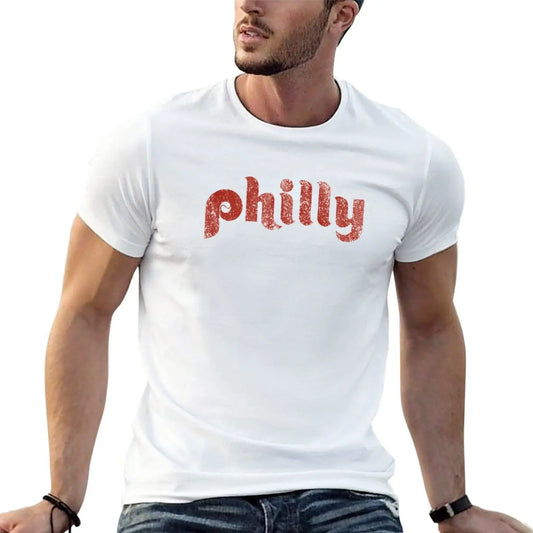 New Philly Phillies T-Shirt sweat shirts Aesthetic clothing boys t shirts mens plain t shirts