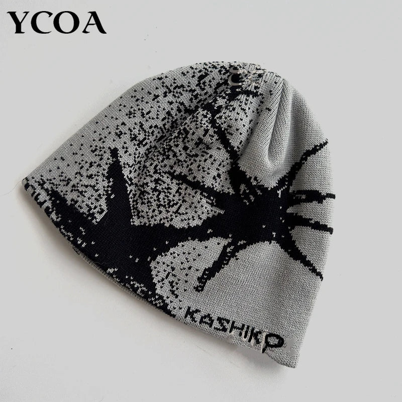 Streetwear star printed beanie