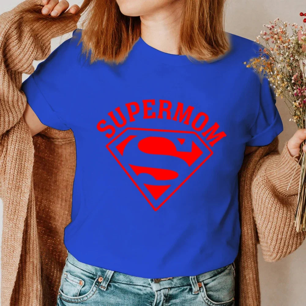 Summer T Clothing Supermom 90s Trend T-shirts 2023 New Fashion Mother Gifts Casual Y2k Grunge Tops 2000s Clothes Harajuku