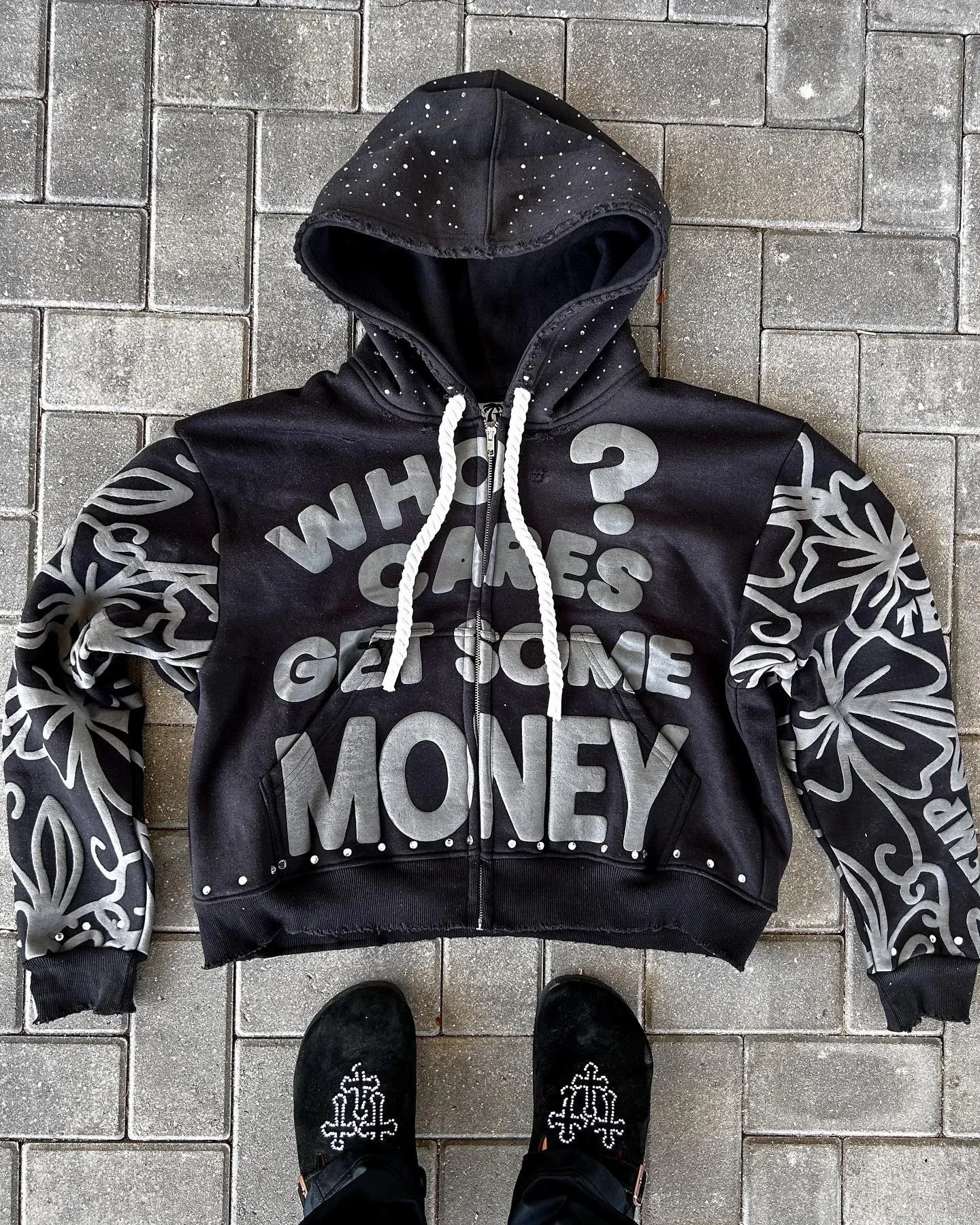 Who Cares Get Some Money Hoodie