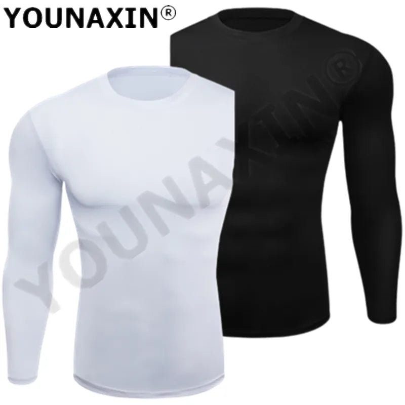 Men One Arm Long Sleeves T-Shirts Base Layer Basketball Sports Tight Compression Gym Fitness Jogger Running Top Outdoor Clothes