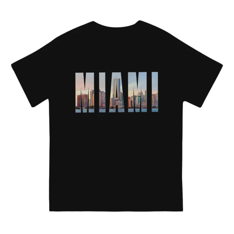 Miami Men's TShirt Florida Distinctive T Shirt Graphic Sweatshirts New Trend