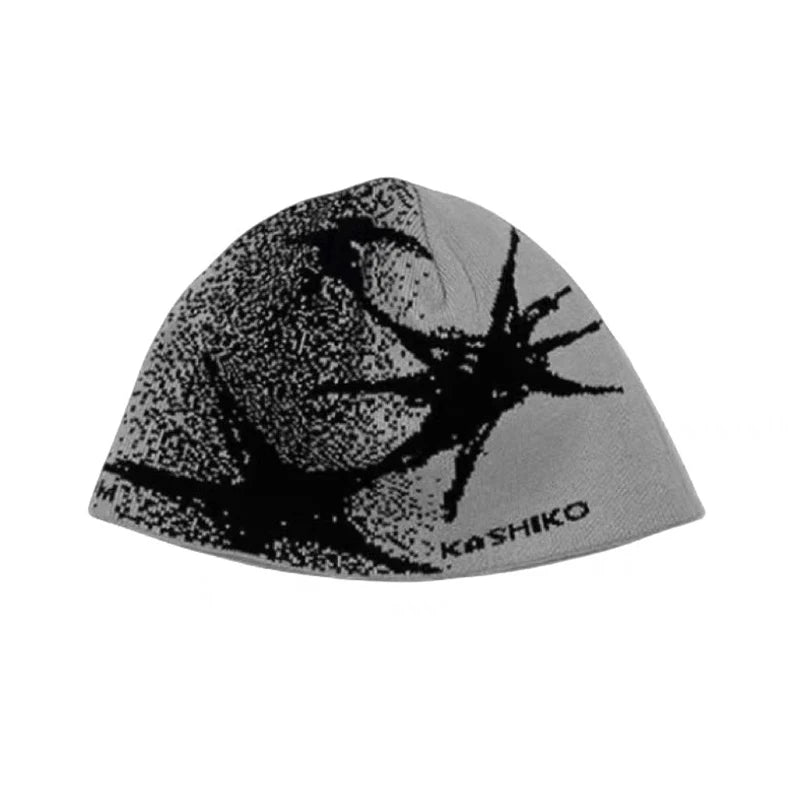 Streetwear star printed beanie