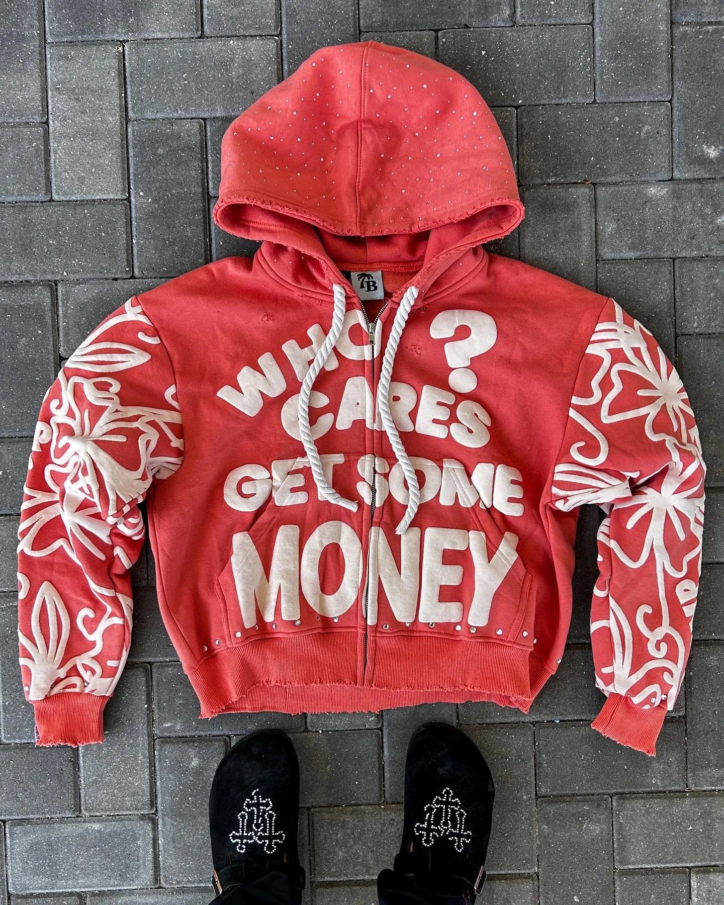 Who Cares Get Some Money Hoodie