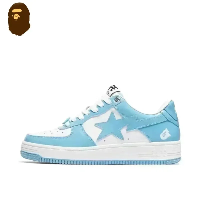 2025 A BATHING APE Men and Women Vibe BapeGoose Sports Sneakers Unisex Air None-Slip Breathable Bapesta Low Outdoor Walking Shoes