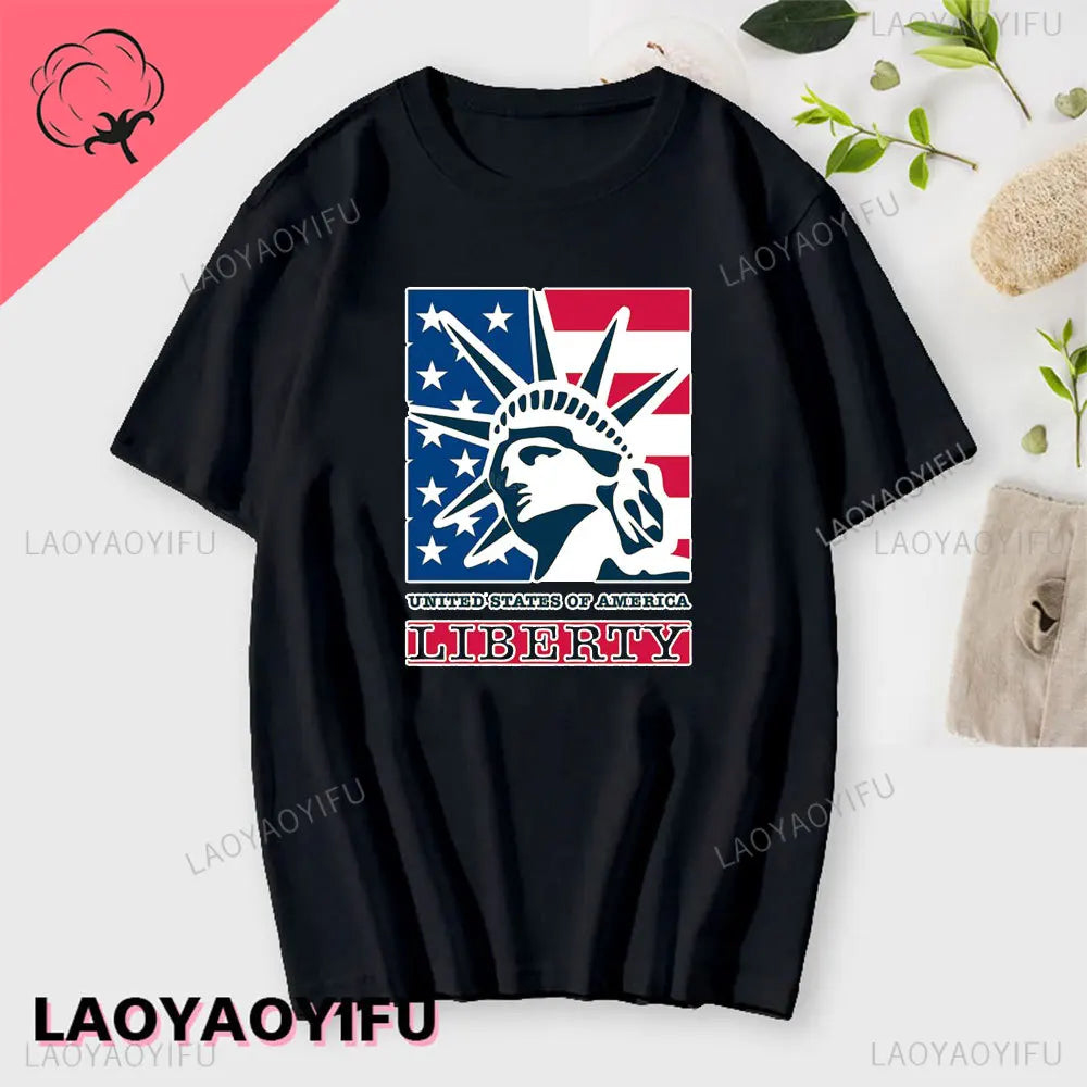 I Love New York Man's Cotton T Shirt NY Heart Souvenir Funny T Shirt Fashion Gift Comics Classic Apparel Streetwear Short-sleev