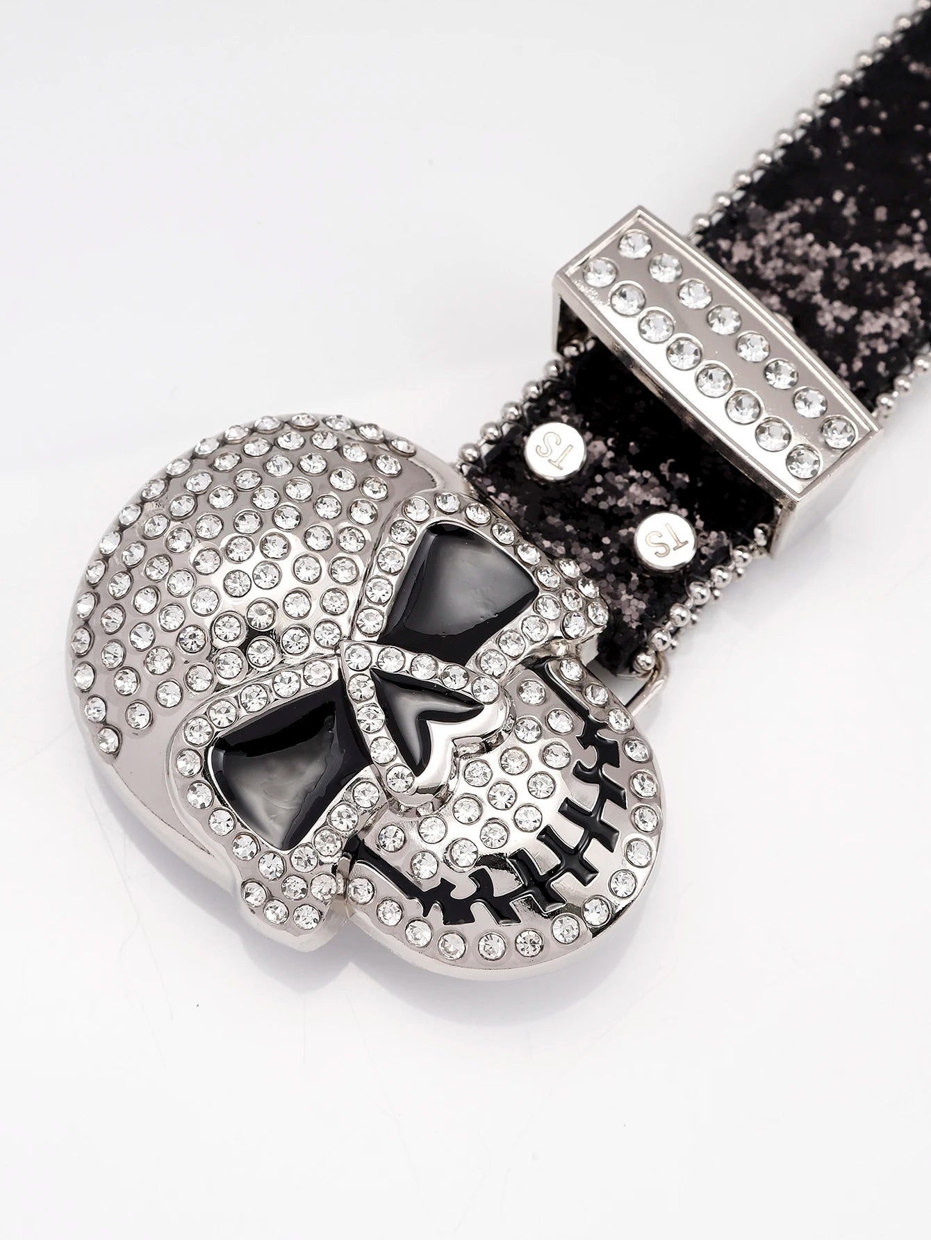 All New Rhinestone Skull Belt Unisex designer