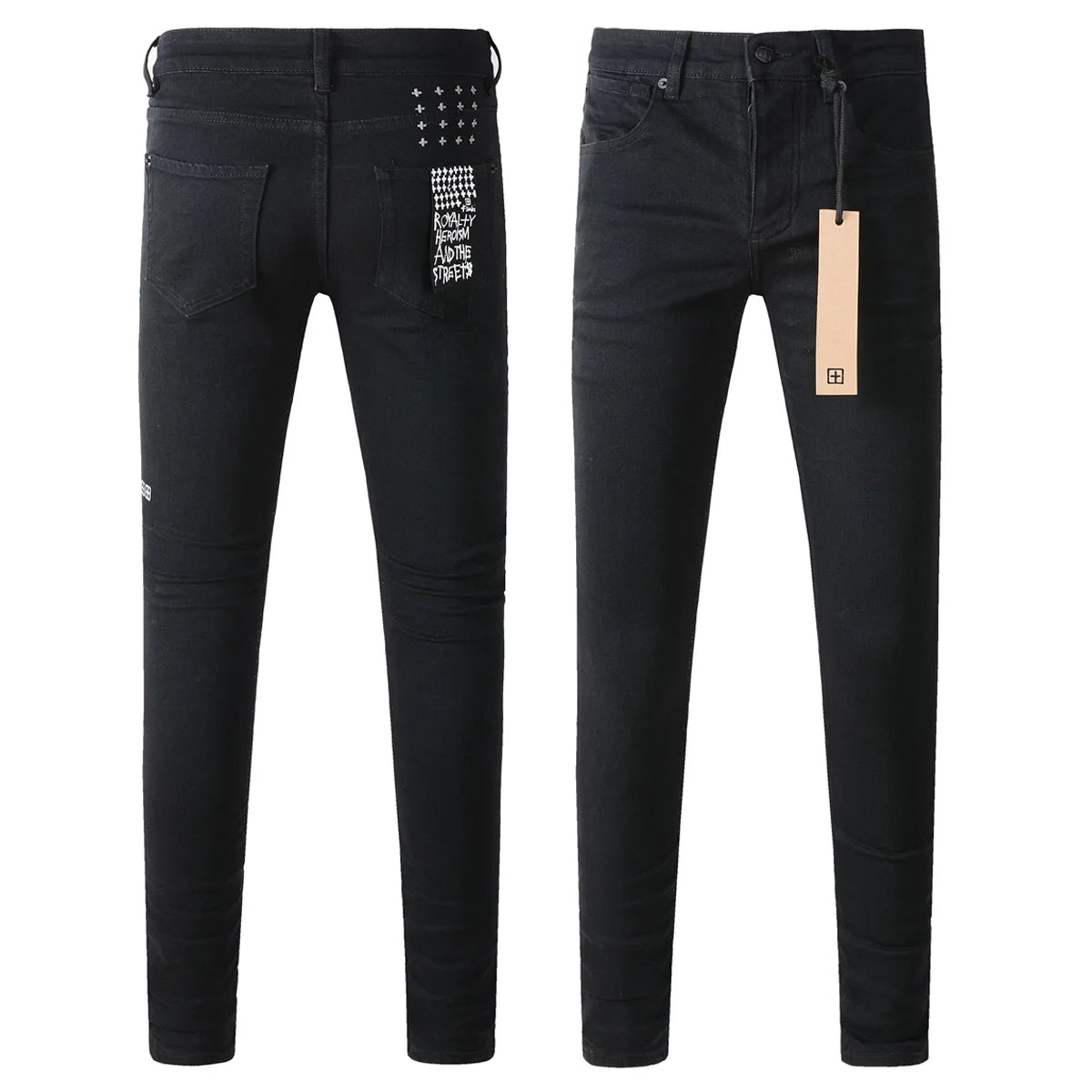 2025 Black KSUBI Jeans Skinny Denim Pants Men