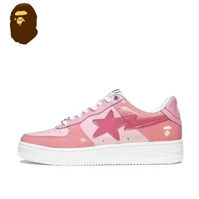 2025 A BATHING APE Men and Women Vibe BapeGoose Sports Sneakers Unisex Air None-Slip Breathable Bapesta Low Outdoor Walking Shoes