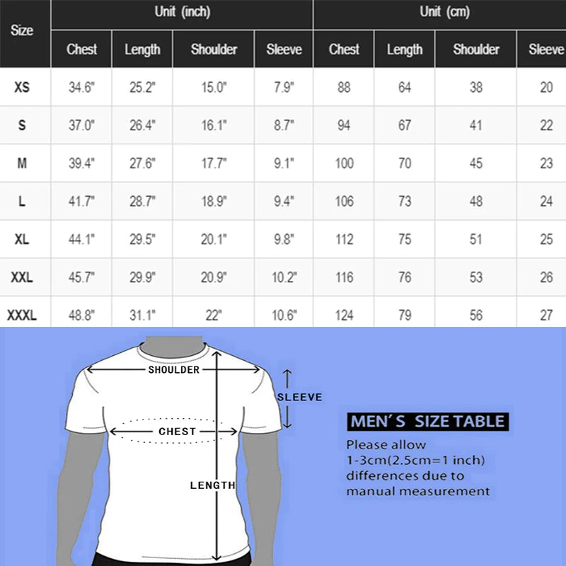 American City Chicago Mens T-Shirts Loose Breathable Tops Creativity High Quality Hip Hop Tshirts Cotton Short Sleeve Clothing