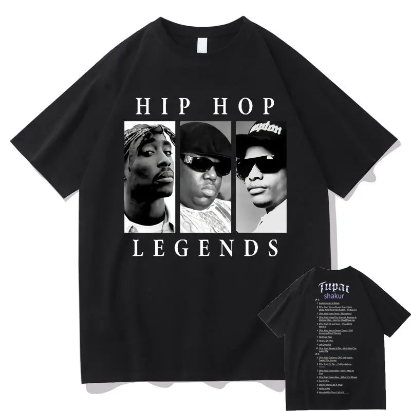 New Rap Tupac 2pac ALL EYEZ Motorbike Vintage Print T Shirt Men Women 100% Pure Cotton T-shirts Playboi Carti Hip Hop Man Tshirt