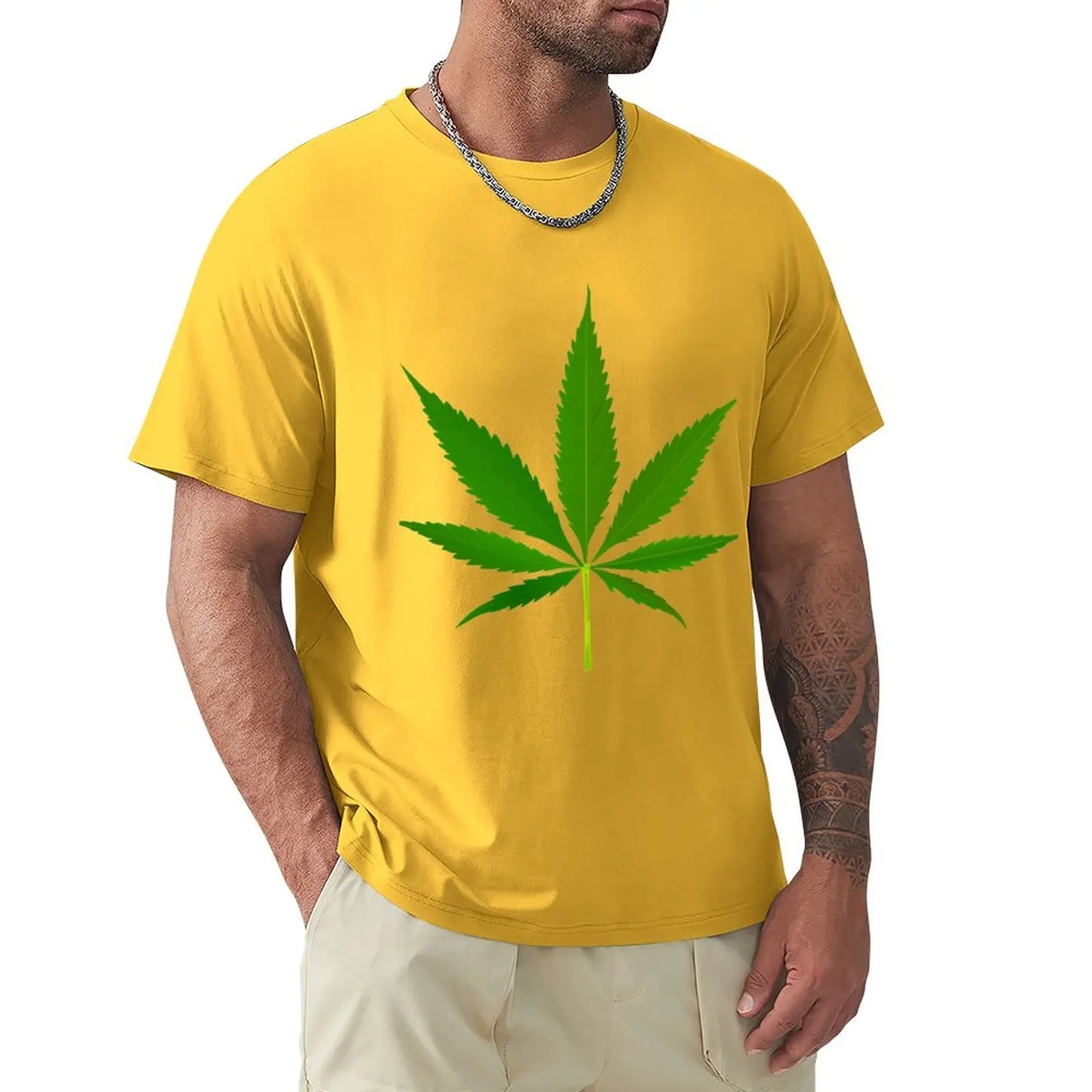 Realistic Weed Symbol T-Shirt Blouse black t shirts tees mens t shirts pack