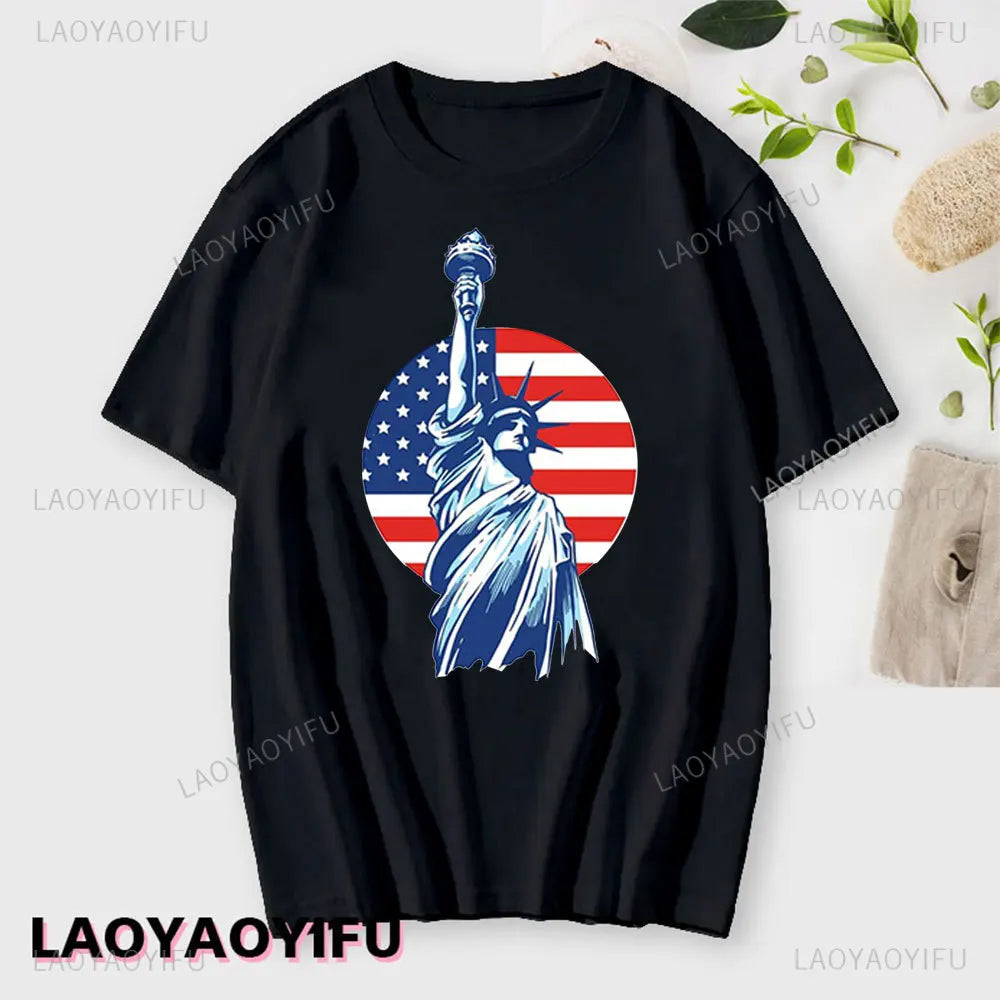 I Love New York Man's Cotton T Shirt NY Heart Souvenir Funny T Shirt Fashion Gift Comics Classic Apparel Streetwear Short-sleev