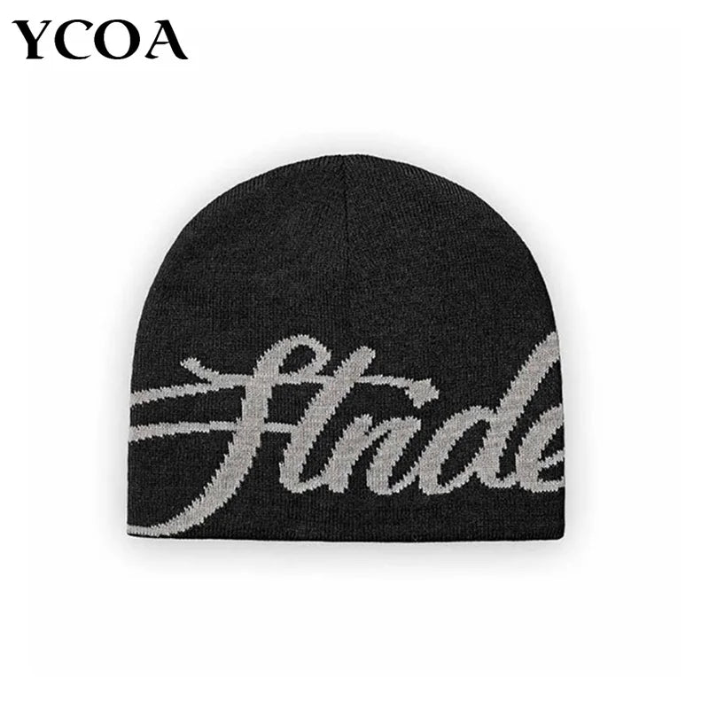 Letter knitted Streetwear beanie