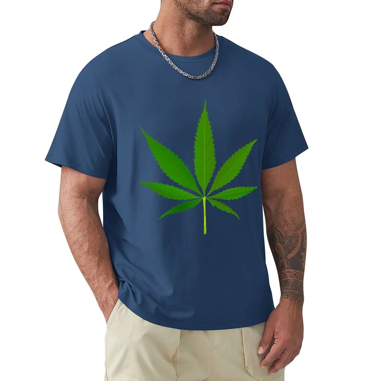 Realistic Weed Symbol T-Shirt Blouse black t shirts tees mens t shirts pack