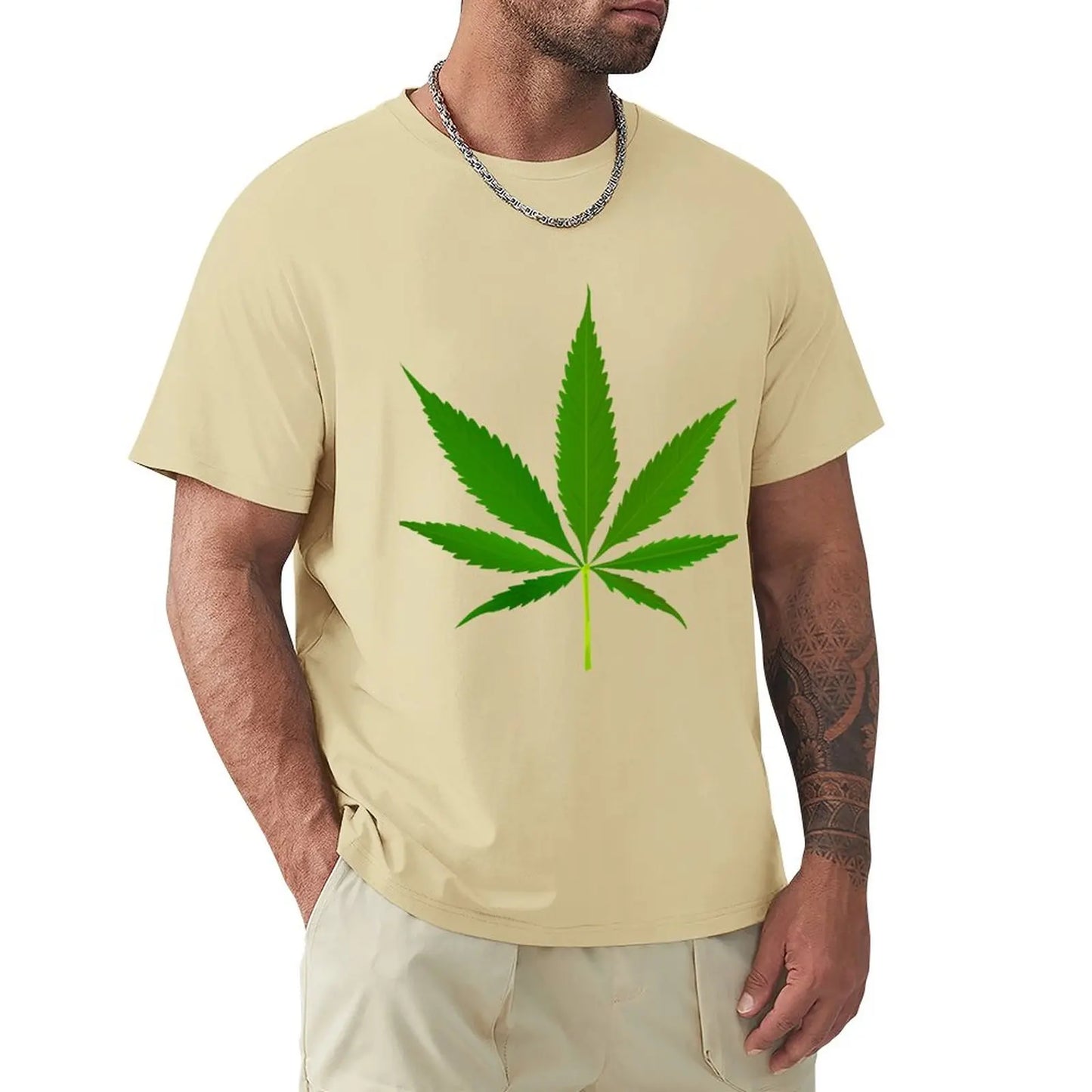 Realistic Weed Symbol T-Shirt Blouse black t shirts tees mens t shirts pack