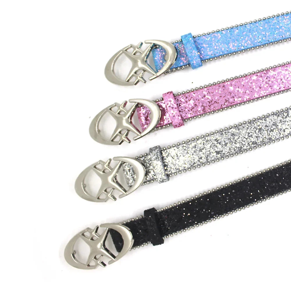 2025 Bling Star Rhinestone Belt Unisex Luxury Star Buckle